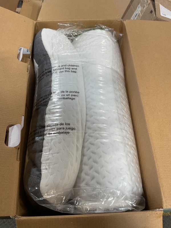 Photo 1 of ***MINOR ODOR** Cariloha Luxurious Cooling Classic Pillow | Standard | White | 32"x20" | Viscose Material | Naturally breathable, Hypoallergenic, and Moisture wicking