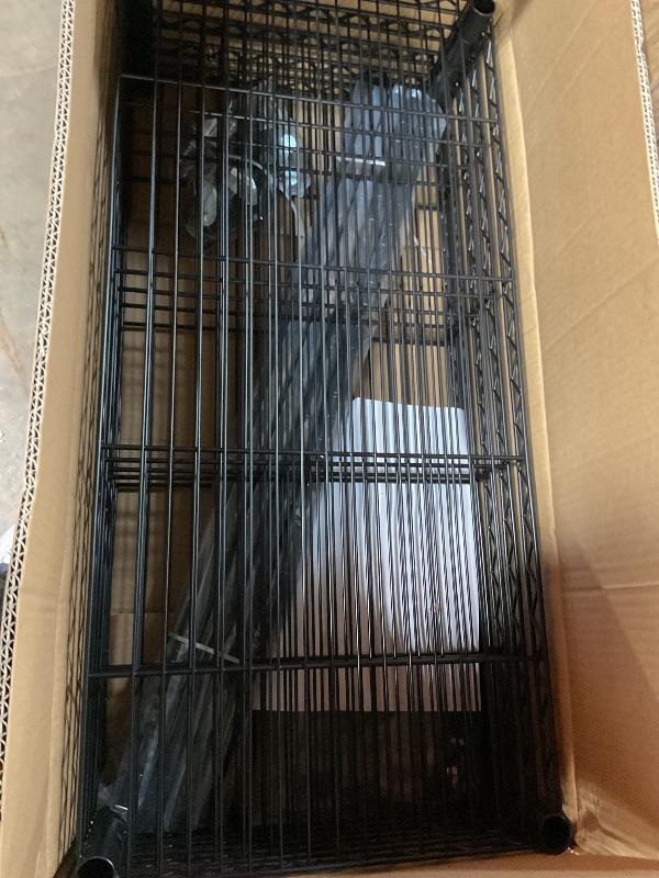 Photo 2 of Homtell 5 Tier Shelving Unit Wire Rack, Heavy Duty Adjustable Shelf Rolling Storage Shelves with Wheels, 14" D x 30" W x 60" H 750 lbs Capacity Kitchen Garage Pantry Shelves for Small Spaces