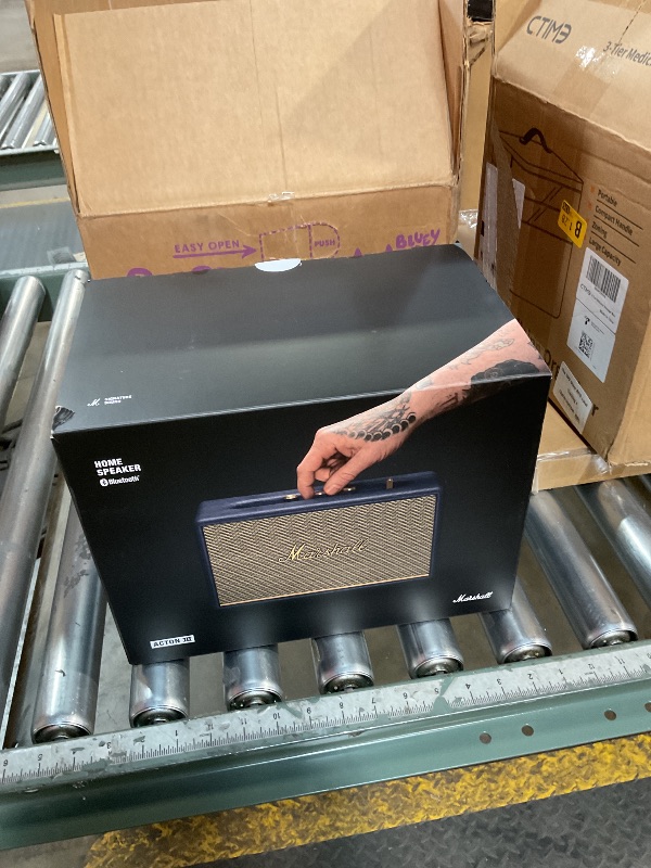 Photo 1 of **MISSING POWER CABLE*** Marshall Acton III Bluetooth Home Speaker, Black