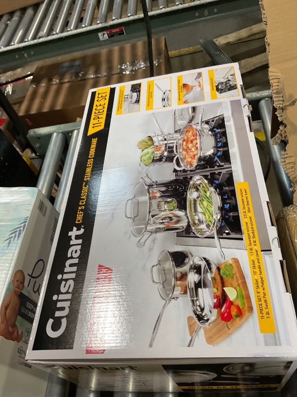 Photo 1 of **MISSING PARTS**Cuisinart 77-11G Stainless Steel Set Chef's-Classic-Stainless-Cookware-Collection