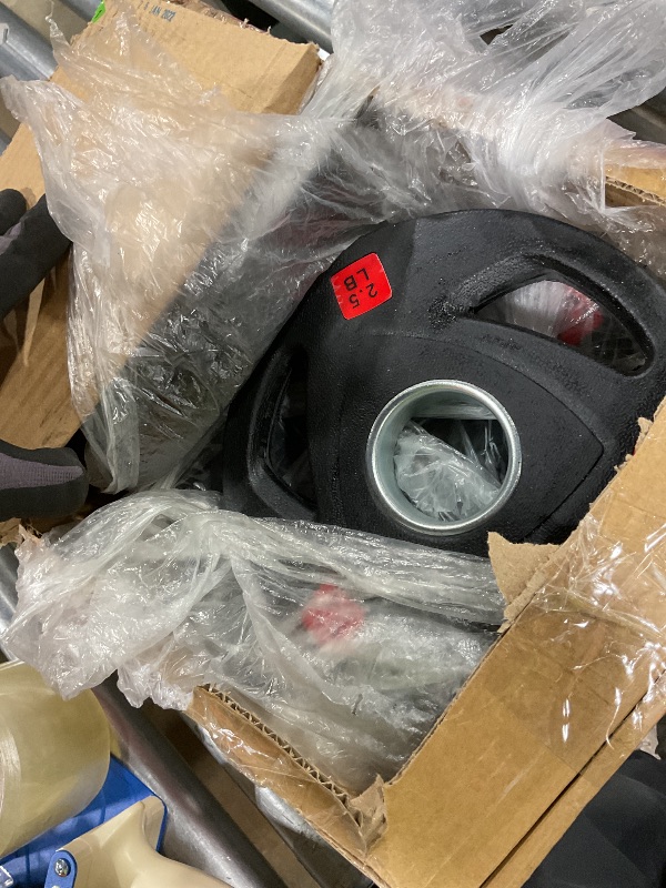 Photo 1 of ***POSSIBLE PARTIAL SET*** Fitvids Barbell 2-Inch Olympic Cast Iron Plate Weight Set â€“ 2.5/5/10 LB (Pairs) â€“ Black