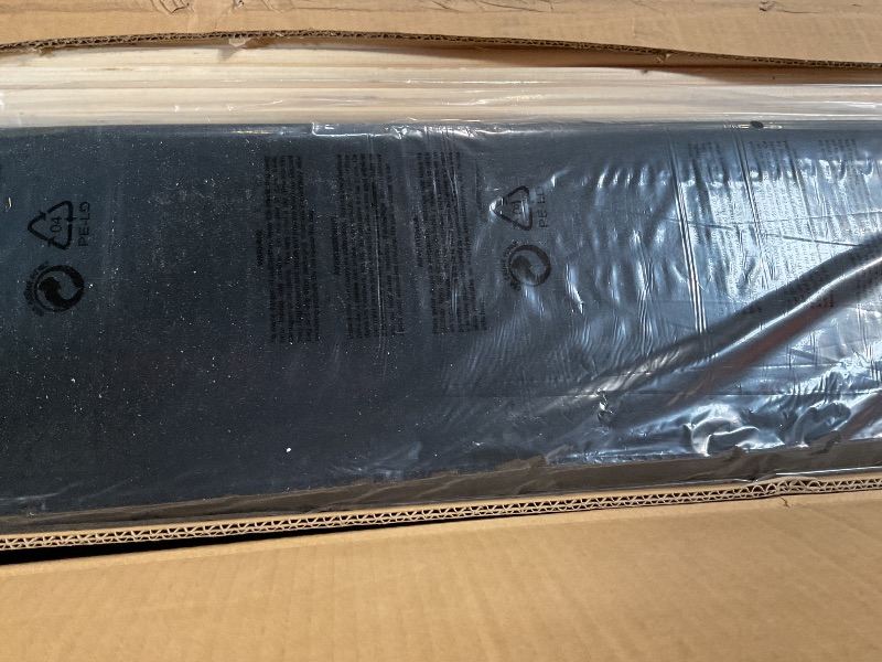 Photo 1 of ***MINOR CUT/DAMAGE***Allewie Queen Size Platform Bed Frame with Velvet Upholstered Headboard and Wooden Slats Support, Fully Upholstered Mattress Foundation/No Box Spring Needed/Easy Assembly, Black