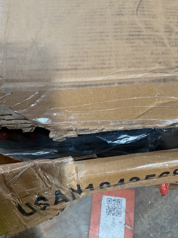 Photo 1 of ***MINOR CUT/DAMAGE***Allewie Queen Size Platform Bed Frame with Velvet Upholstered Headboard and Wooden Slats Support, Fully Upholstered Mattress Foundation/No Box Spring Needed/Easy Assembly, Black