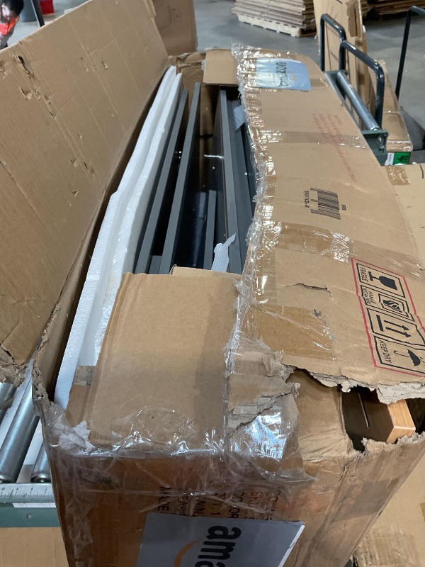 Photo 1 of *PARTS ONLY*
Shintenchi Kitchen Island with Storage, Bar Cart Cabinet Island Table on Wheels, Rolling Microwave Cart for Kitchen with Drop Leaf, Drawers, Towel Rack, Seating Area for Dining Room, Gray