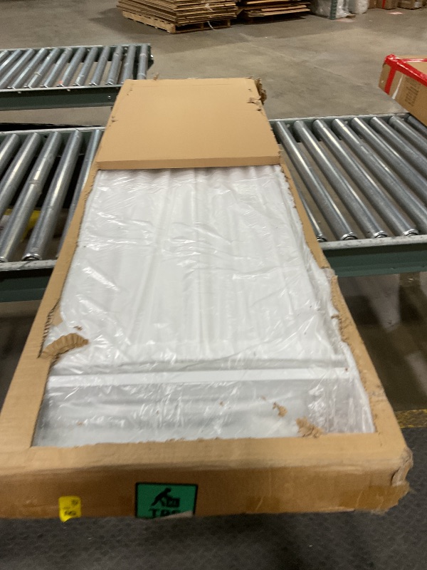 Photo 1 of ***FOR PARTS HAS A BENT LEG*** 6 ft Tall Rolling Medical Privacy Screen on Wheels, Folding Portable Room Divider, Temporary Partition Wall Panels for Office, Beauty Salon, and Hospital (4 Panel-White)