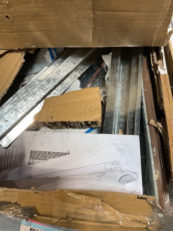 Photo 1 of ***PARTIAL SET***8X8FT Metal Outdoor Storage Shed - Galvanized Steel Waterproof Garden Shed with Lockable Doors & Vents, All-Weather Utility Tool Shed for Lawn Mower, Bike