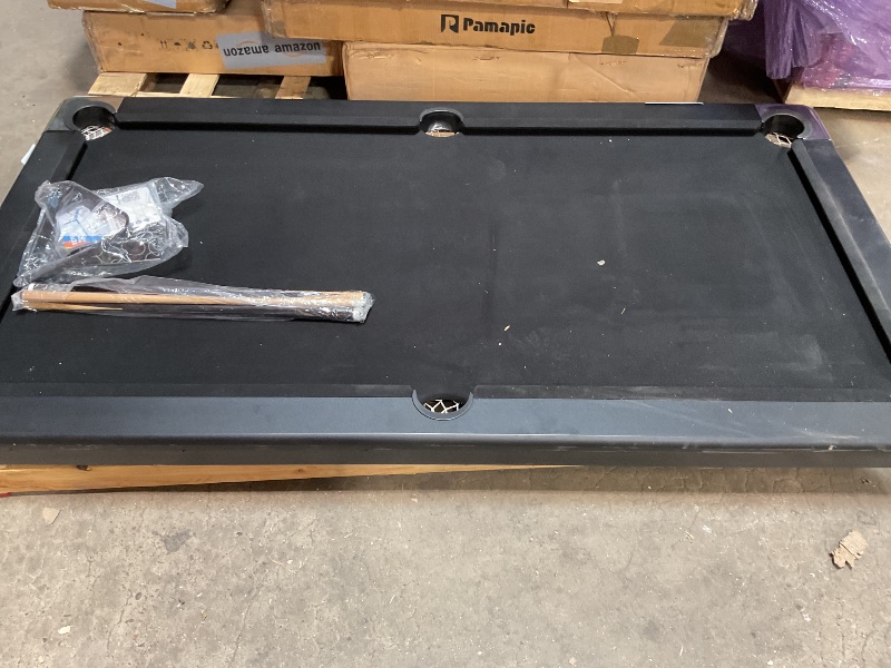 Photo 1 of ***MINOR DAMAGE, USED***GarveeLife 7 Foot Pool Table, Portable Billiards Tables, Folding Pool Table Includes Full Set of Billiard Balls, 2 Cue Sticks, Chalk & Felt Brush for Family Game Room