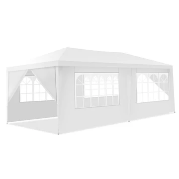 Photo 1 of ***PICTURE FOR REFERENCE, USED ***10 x 20 Feet 6 Sidewalls Canopy Tent with Carry Bag, BLUE