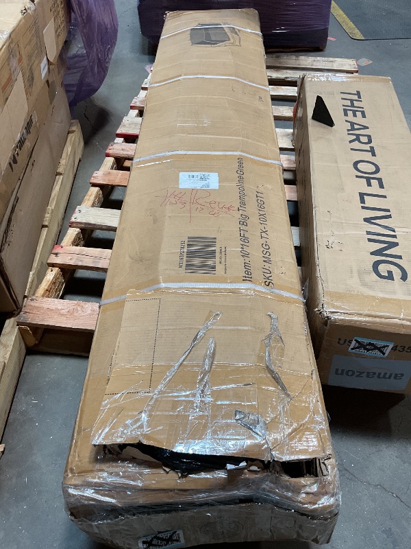 Photo 1 of ***PARTIAL SET, PICTURE FOR REFERENCE***10x16ft Large Rectangle Trampoline for Kids and Adults,Big Outdoor Trampoline with Enclosure Net,Football Net , Storage Bag, Boys and Girls Birthday Gift,Green