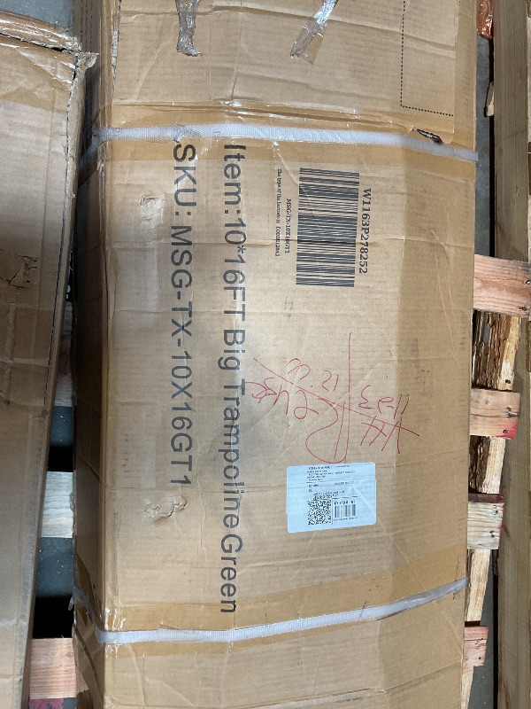 Photo 1 of ***PARTIAL SET, PICTURE FOR REFERENCE***10x16ft Large Rectangle Trampoline for Kids and Adults,Big Outdoor Trampoline with Enclosure Net,Football Net , Storage Bag, Boys and Girls Birthday Gift,Green