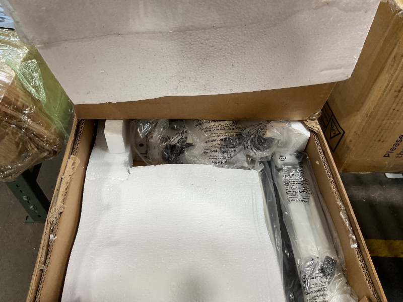 Photo 1 of ***PARTIAL SET, BOX 2 ONLY***Bunk Beds Twin over Full Size, LEGAHOME Metal Bunk Beds for Kids, Twin Over Full Kids Bunk Bed with Full-Length Guardrail, for Adults Dorm Bedroom Guest Room, No Box Spring Needed, White