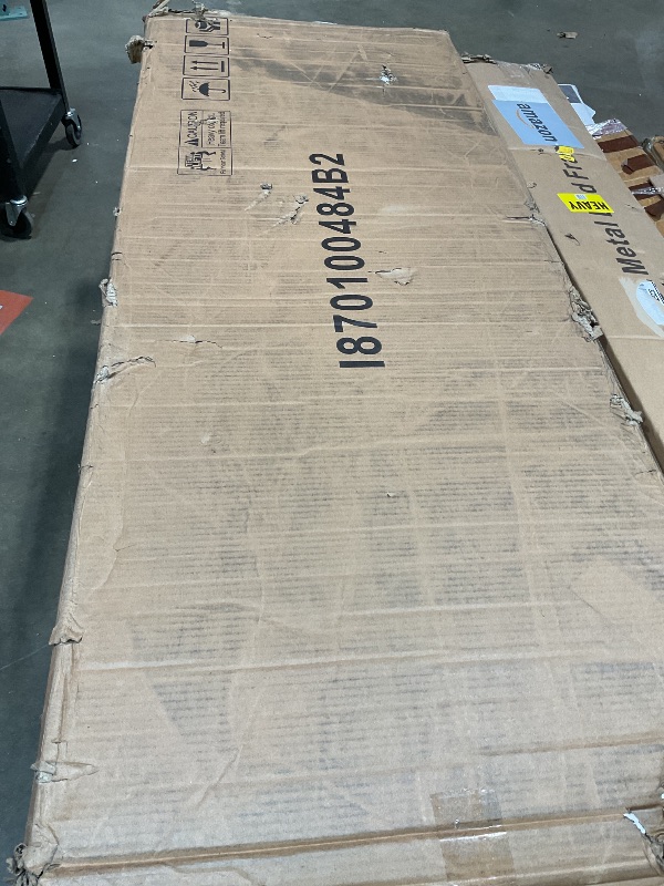 Photo 1 of **NO HARDWARE MISSING PARTS***Feonase Full Size Lift Up Storage Bed Frame, Velvet Upholstered Platform Bed Frame with Wingback Headboard, Hydraulic Storage, No Box Spring Needed, White