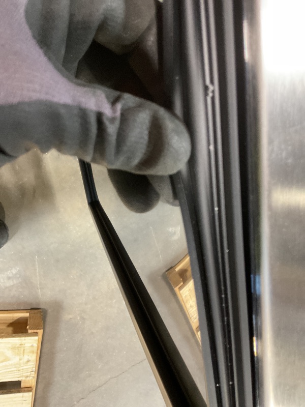 Photo 1 of **DIRT**VEVOR 67"W Commercial Refrigerator, Pizza Prep Refrigerated Table, 19.3" Ultra Wide Countertop Food Prep Fridge, 20.3 Cu.Ft Single Door Salad Prep Fridge, 9 Pans Pizza Make Worktop with Cutting Board