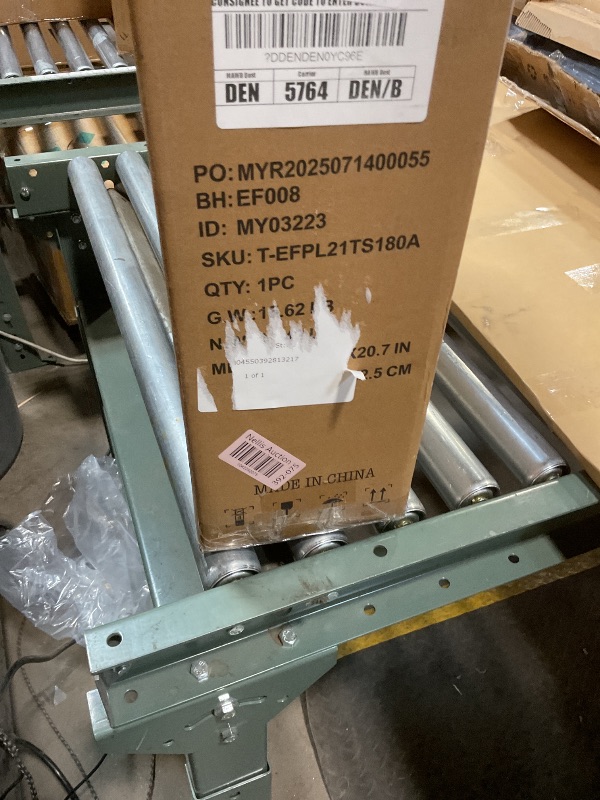 Photo 1 of **FIREPLACE PART ONLY**Furmax Fireplace TV Stand for Up to 65 Inches TVs, Farmhouse Entertainment Center with Grooved Barn Doors, Rustic Media Console Table with Storage Cabinets for Living Room (Grey Wash)