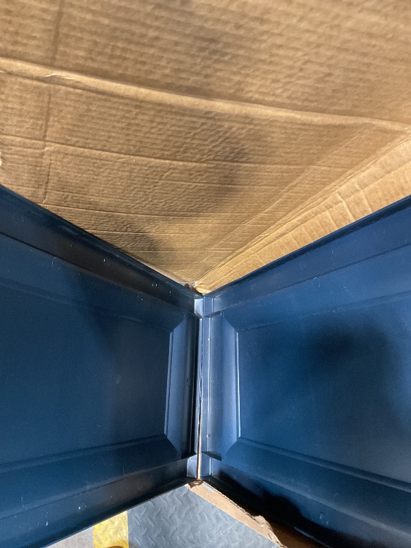 Photo 1 of **SHUTTERS ONLY**Ekena Millwork Lifetime Vinyl LP2S14X06300MB Standard Two Equal Panel Vinyls, Raised Panel Vinyl Shutters, w/Installation Shutter-Lok's & Matching Screws (Per Pair), 14 3/4"W x 63"H, Midnight Blue