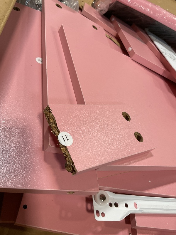 Photo 1 of **MAJOR DAMAGE TO ONE PIECE. SELLING FOR PARTS**DWVO Makeup Vanity Table with 3 Light Modes, 4 Storage Drawers, Built-in Power Outlets & Hairdryer Holder, Makeup Table with Cushioned Stool