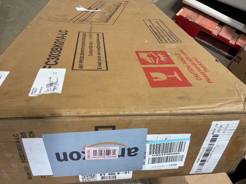 Photo 1 of **SELLING FOR PARTS AS PARTIAL SET. ONE BOX OF TWO**Electactic 36 Inch Electric Fireplace Insert Ultra-Thin - Recessed & Wall-Mounted Fireplace Heater with Thermostat, Adjustable Flame, Remote Control - Linear with Timer, Touch Screen, 750/1500W