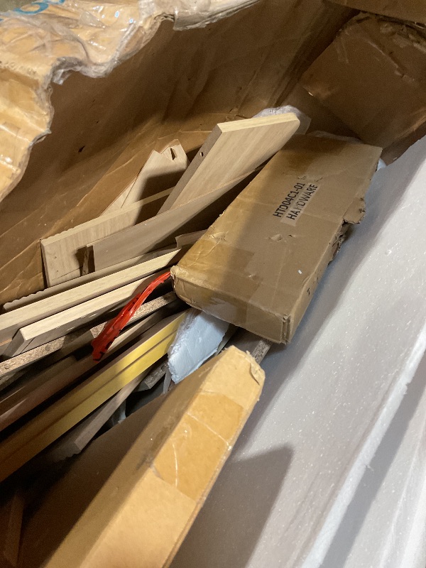 Photo 1 of **SELLING FOR PARTS. MISSING MIRROR. MINOR DAMGE TO CORNER**LINSY Wood Vanity with Glass Top, Makeup Vanity with Storage Drawers, Boho Fluted Vanity Desk with Mirror and Lights, Large Dressing Table with Cabinet and Outlet for Bedroom, Women, Girls