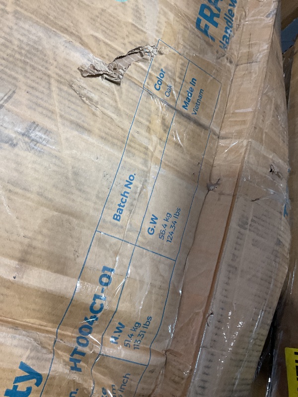 Photo 1 of **SELLING FOR PARTS. MISSING MIRROR. MINOR DAMGE TO CORNER**LINSY Wood Vanity with Glass Top, Makeup Vanity with Storage Drawers, Boho Fluted Vanity Desk with Mirror and Lights, Large Dressing Table with Cabinet and Outlet for Bedroom, Women, Girls