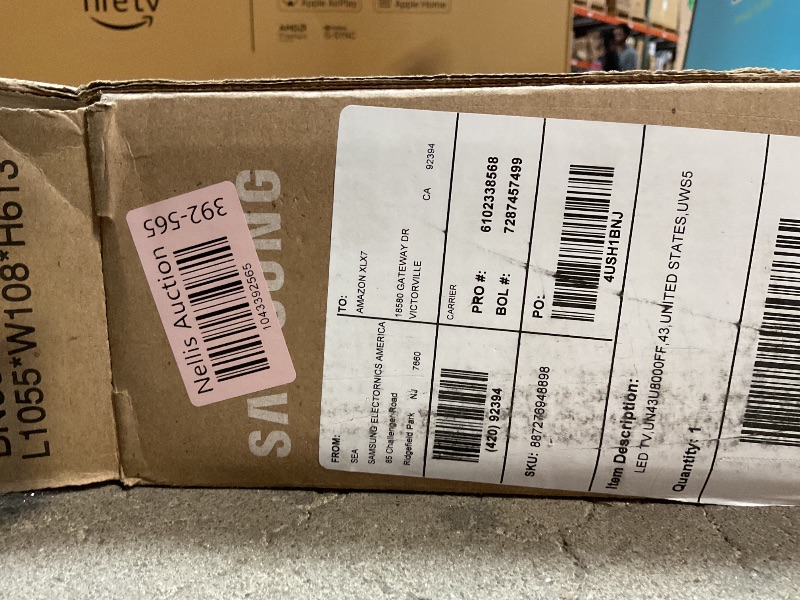 Photo 1 of Samsung 43-Inch Class Crystal UHD U8000F 4K Smart TV (2025 Model) Endless Free Content, Crystal Processor 4K, MetalStream Design, Knox Security, Alexa Built-in