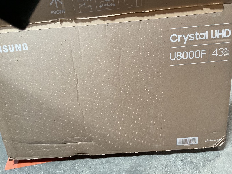 Photo 1 of Samsung 43-Inch Class Crystal UHD U8000F 4K Smart TV (2025 Model) Endless Free Content, Crystal Processor 4K, MetalStream Design, Knox Security, Alexa Built-in