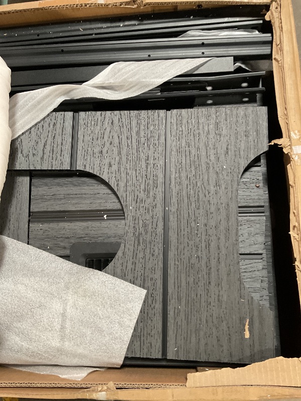 Photo 1 of *MISSING PARTS/ FOR PARTS ONLY* YITAHOME 6x6 FT Outdoor Storage Shed, All-Weather Resin Garden Shed with Windows, Vents and Lockable Double Doors for Garden Tools, Bikes, and Sundries, Waterproof, Gray