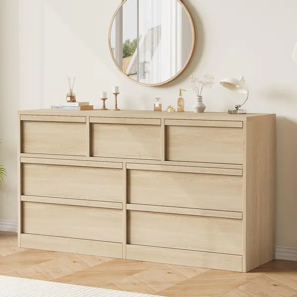 Photo 1 of 
Wooden Double Dresser Organizer with Storage Freestanding