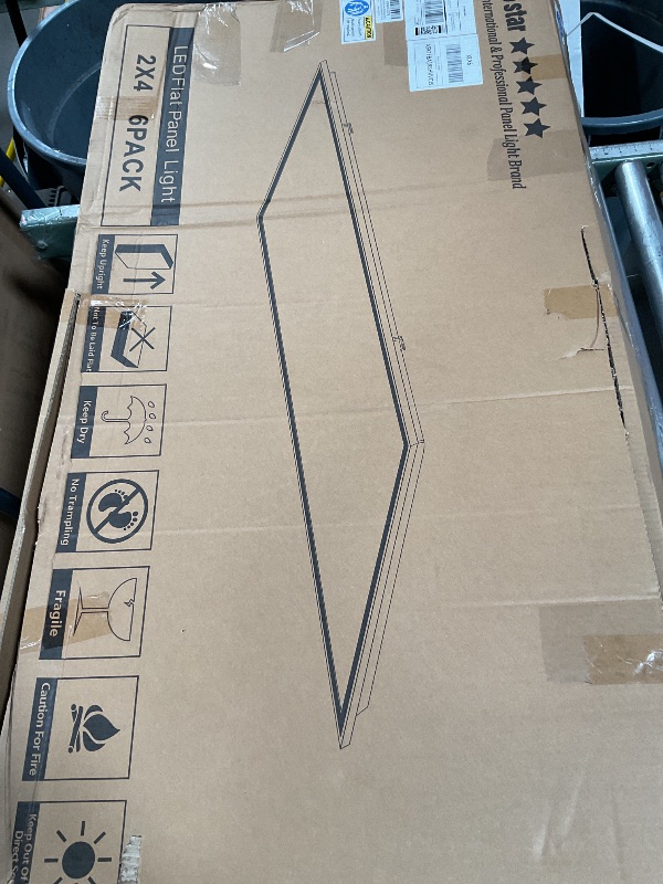 Photo 1 of AIKVSXER 6 Pack 2x4 LED Flat Panel Light - Selectable 5 CCT 3000K-6500K & 5 Wattage 30-70W 7700Lm 0-10V Dimmable 2 x 4 led Drop Ceiling Light Fixture 120-277V for Commercial and Home ETL