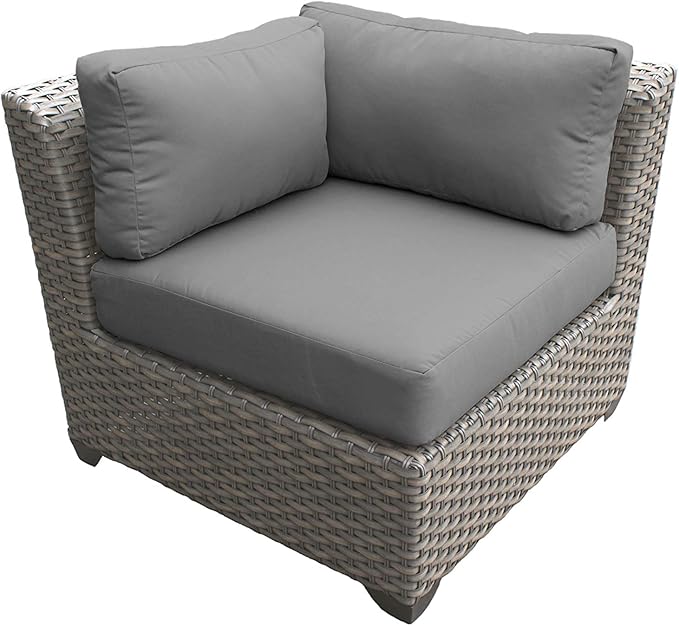 Photo 1 of **CUSHION COVERS NOT INCLUDED** Corner sofa with cushions. Color -Natural aged wicker
