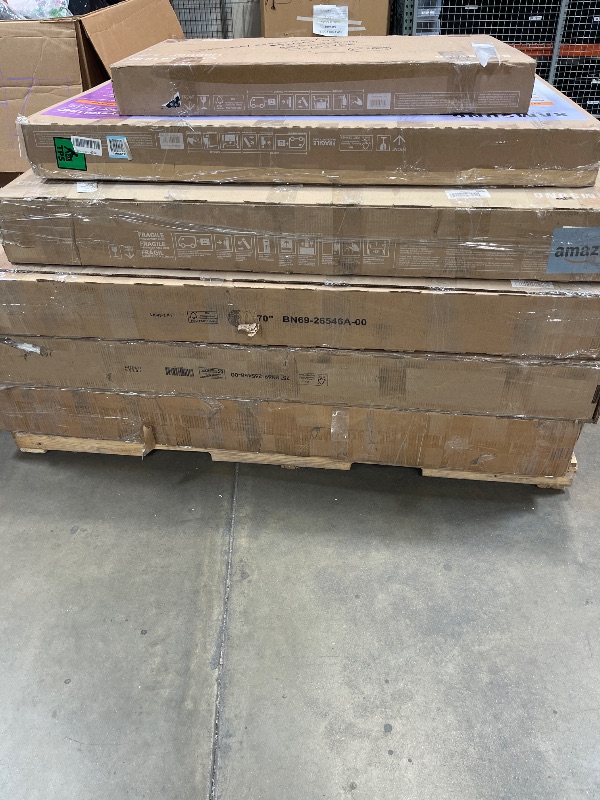 Photo 1 of **FINAL SALE / NO RETURNS**
PALLET OF NON-FUNCTIONAL TVS
Quantity 6
*MUST BRING TRUCK TO PICK UP**