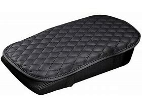 Photo 1 of **MATERIAL & STYLE DIFFER IN PERSON PHOTO FOR REFERENCE** Leather Car Armrest Pad Cover Protector for Center Console Cushion Fit for SUV Truck Car"Black