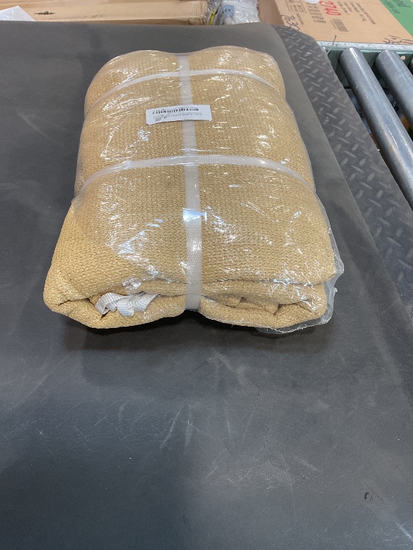 Photo 1 of 16' x 16' x 16' Beige Triangle Sun Shade Sail Outdoor Canopy Awning UPF50+ AGTAPRT18, 95% UV Blockage, Water & Air Permeable, Commercial Standard Heavy Duty (16.5 x 16)