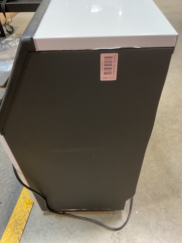 Photo 1 of ***FOR PARTS ONLY NON-FUNCTIONAL HEAVILY DAMAGED*** EUHOMY Commercial Ice Maker Machine - 95lbs Daily Production, 33lbs Ice Storage, Stainless Steel Freestanding & Under Counter Ice Maker, Ideal Ice Maker for Home/Bar/Restaurant/Outdoor Activities