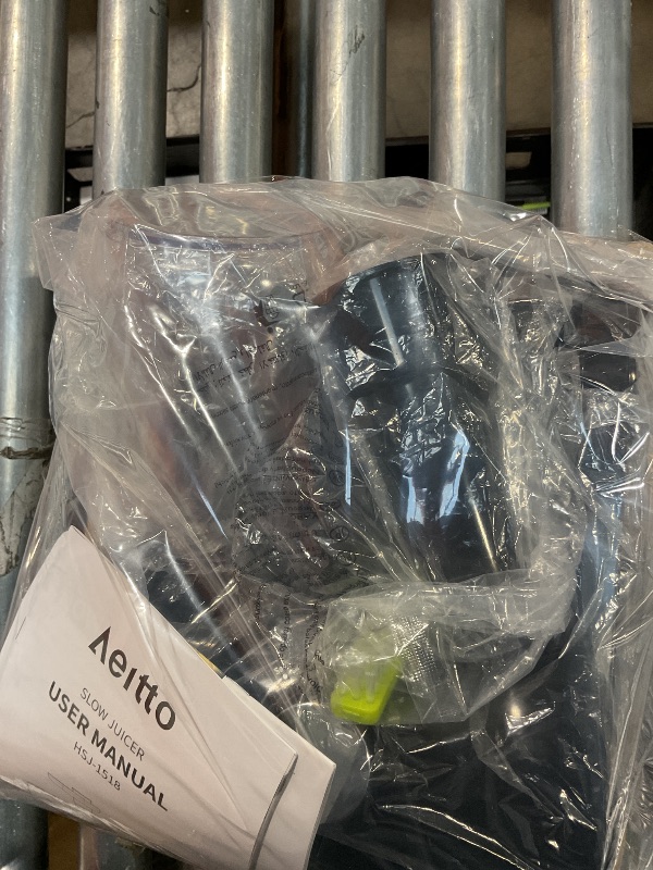 Photo 1 of **MISSING PARTS/PARTIAL SET**Aeitto Cold Press Juicer Machines, 3.6 Inch Wide Chute, Large Capacity, High Juice Yield, 2 Masticating Juicer Modes, Easy to Clean Slow Juicer for Vegetable and Fruit, Silver