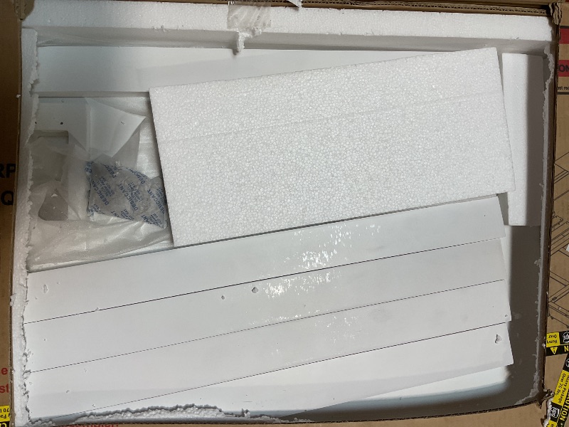 Photo 1 of ****PARTS ONLY INCOMPLETE SET**** Ball & Cast Queen Size Murphy Bed Wall Bed with USB Port and Little Wardrobes,Wood Hideaway Cabinet Bed Frame W/Drawers & Shelves,can be Folded,Slat Support,for Apartment,Bedroom,White