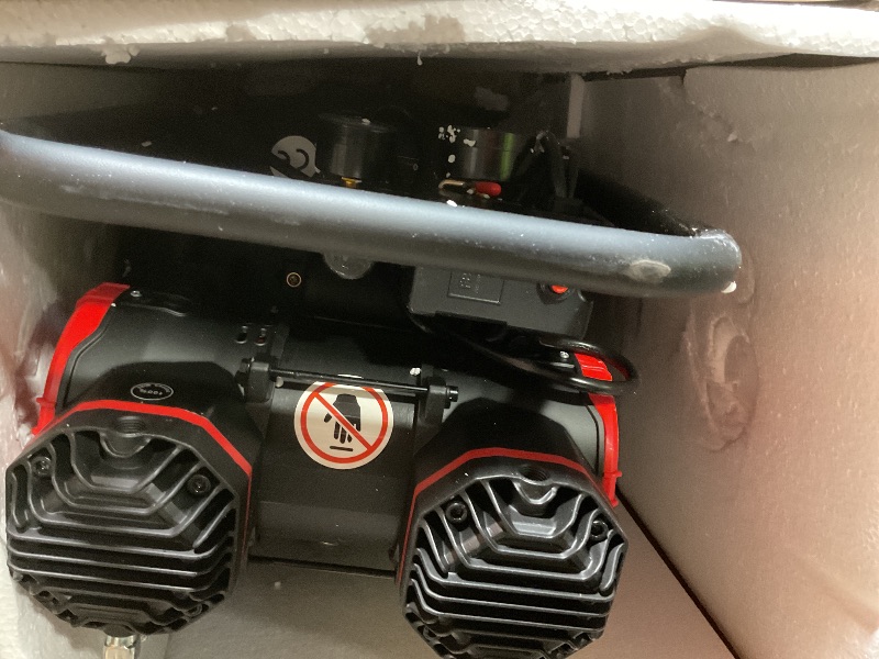 Photo 1 of 14 Gallon Ultra Quiet Air Compressor with 2 Quick Couplers 2HP 8.75 CFM, Max 115 PSI Pressure Oil-Free Air Compressor Tank, 70dB Quiet Compressor for Auto Repair, Tire Inflation 110V/60hz