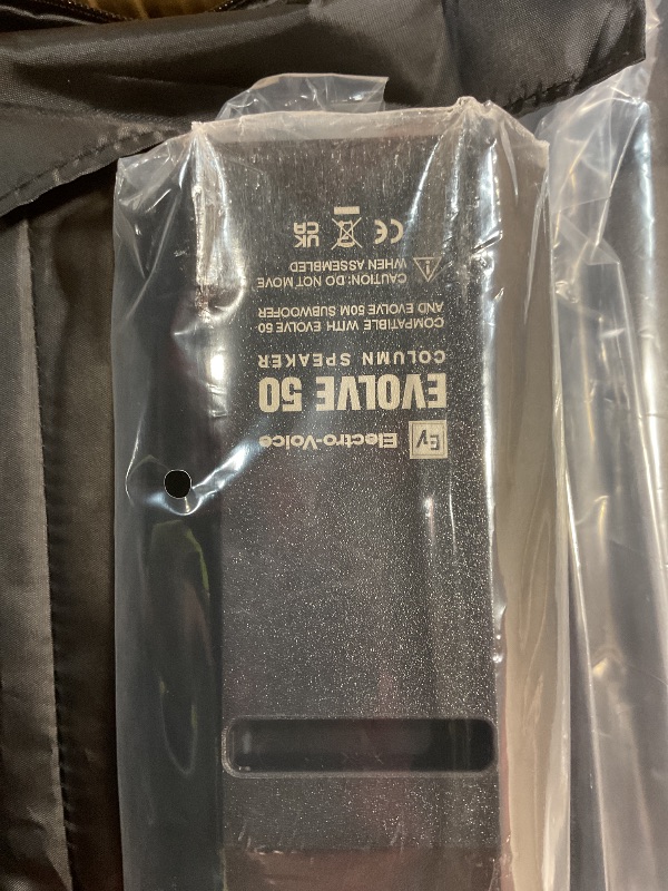 Photo 1 of **PARTIAL SET BOX 1 OF 2** Electro-Voice Evolve 50 1000W Powered Column Speaker Array System (Black) (2 Items)