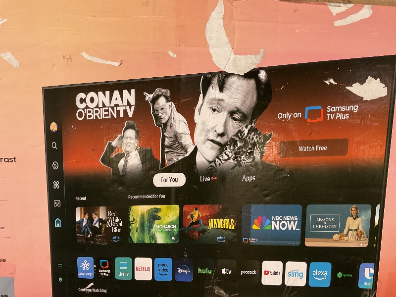 Photo 1 of ****BROKEN TELEVISION PARTS ONLY**** Samsung - 65” Class DU6900 Series Crystal UHD 4K Smart Tizen TV (2024)