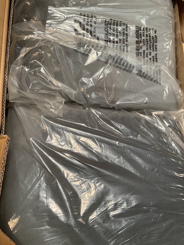 Photo 1 of ****FOUR CHAIRS ONLY***Trygoal Dining Table Set for 4, 5-Piece Dining Room Table Set with Square Crystal Decoration Table & 4 Upholstered Backrest Chairs, Counter Height Kitchen Sets with Wood Grain & Footrest, Grey