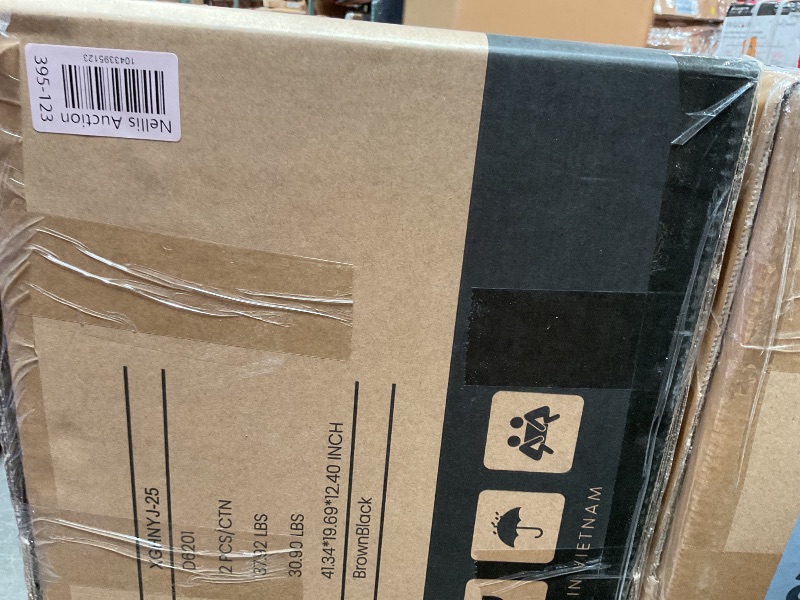 Photo 1 of ****NO TABLE INCLUDED SIX CHAIRS ONLY****COLAMY Rectangle Wooden Dining Room Table Set for 6, Mid Century Modern Kitchen Table and PU Leather High Back Dining Room Chair for Home, Saving Space (NO TABLE), BlackBrown