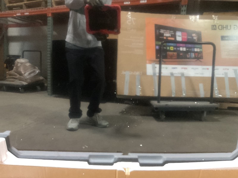 Photo 1 of ****BROKEN TELEVISION PARTS ONLY**** Samsung 65-Inch Class 4K Crystal UHD DU8000 Series HDR Smart TV w/Object Tracking Sound Lite, Motion Xcelerator, Ultra Slim Design, Gaming Hub, Alexa Built-in (UN65DU8000, 2024 Model)