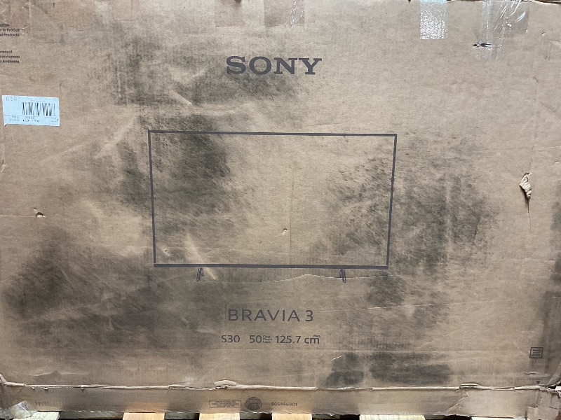 Photo 1 of ***DAMAGED BROKEN TELEVISION PARTS ONLY*** Sony K50S30 BRAVIA 3 50 inch 4K HDR Smart LED TV 2024 Bundle