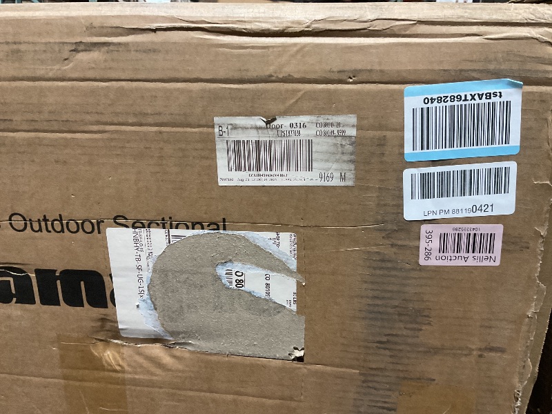 Photo 1 of ****PARTIAL SET PART LISTING****Pamapic 7-Piece Outdoor Sectional Furniture Set, All-Weather Wicker Patio Sofa with Washable Cushions, Gray Waterproof Rattan Conversation Set for Backyard, Poolside, Garden (Gray Cushions)