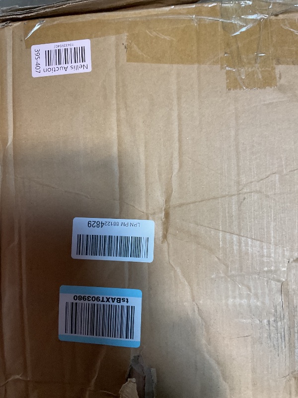 Photo 1 of ****SEE PHOTOS AND CLERK COMMENTS****26" H Counter Height Bar Stools Set of 2, Modern Faux Leather Upholstered Barstools with Backrest for Kitchen Island, Gold Metal Frames, Brown