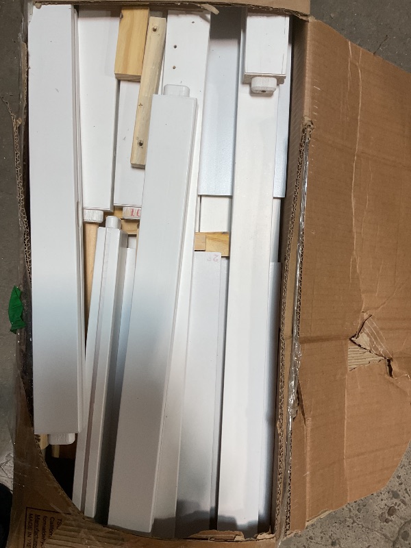 Photo 1 of ****FOR PARTS**** White Wood Frame Full Size Bed Murphy Bed