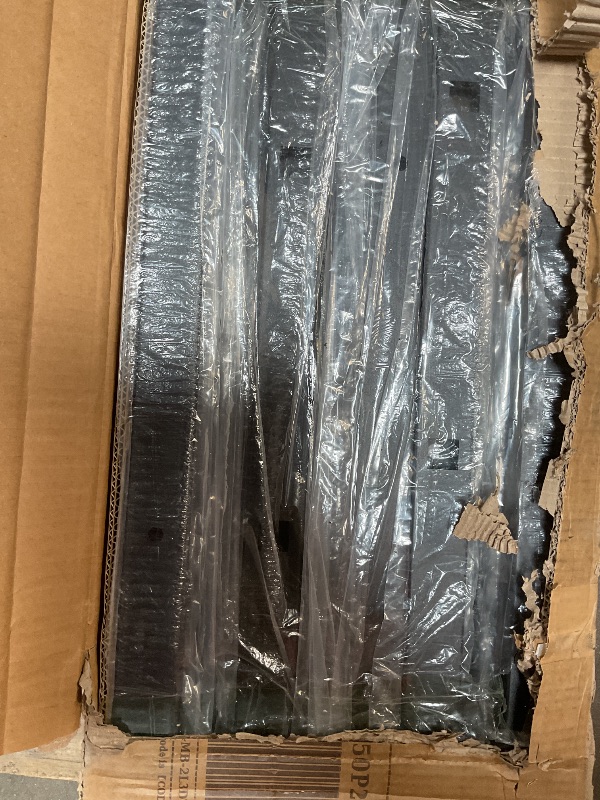 Photo 1 of ****PARTIAL SET****LINKHOO Twin Triple Bunk Bed, Heavy Duty Metal Bunk Bed with Guardrails, Ladder, Detachable Into 3 Twin Beds for Kids, Teens and Adults, Space-Saving Design, No Box Spring Needed, Black