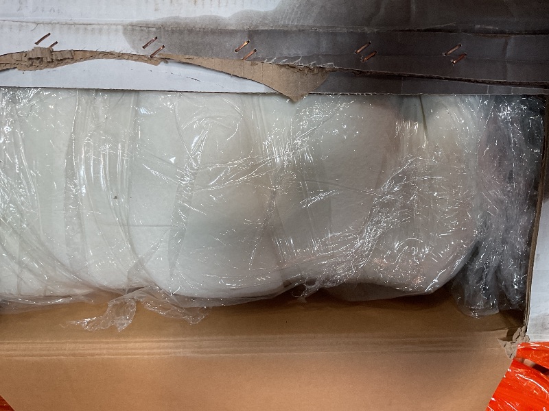 Photo 1 of **DIRTY ON ONE SIDE** FDW | 8 Inch Full Mattress | Medium Firm | Gel Memory Foam Mattress | White |CertiPUR-US Certified | Pressure Relief, Cooling Ventilated Foam | Washable Removable Cover