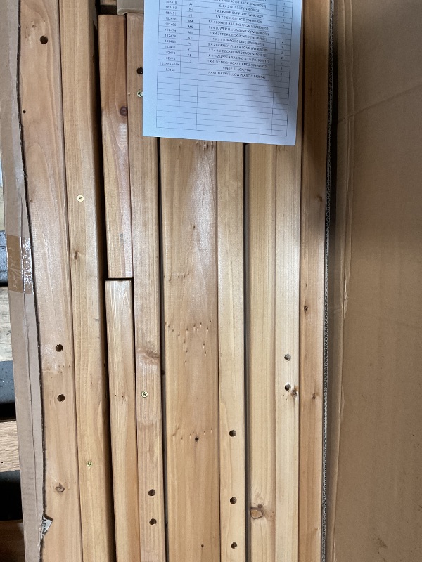 Photo 1 of **PARTIAL SET BOX 1 OF 4** Step2 Woodland Adventure Playhouse & Slide, Kids Outdoor Playset, Backyard Playground Set, Swings, Storage Drawer, Made of Wood & Durable Plastic, Outside Jungle Gym, for Children 3-8 Years Old