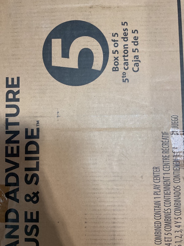 Photo 1 of **PARTIAL SET BOX 1 OF 4** Step2 Woodland Adventure Playhouse & Slide, Kids Outdoor Playset, Backyard Playground Set, Swings, Storage Drawer, Made of Wood & Durable Plastic, Outside Jungle Gym, for Children 3-8 Years Old