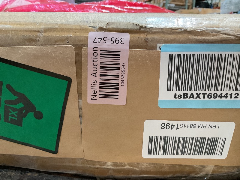 Photo 1 of **FOR PARTS ONLY HAS BROKEN PIECES INSIDE PACKAGING** 55'' TV Stand for 65 Inch, Fluted Modern TV Stands for Living Room with Sliding Doors and Adjustable Shelf, Entertainment Center with Storage Media TV Console Table for Bedroom (Natural Oak)